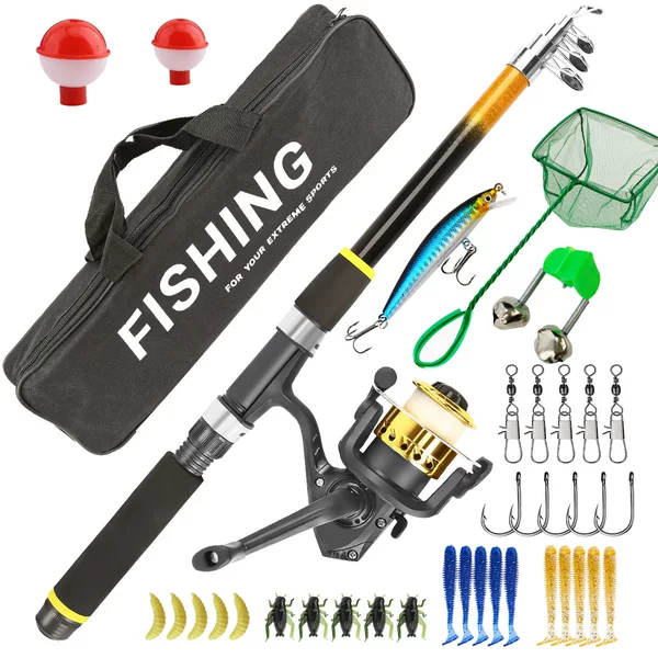 2.1m, 2.3m Ultra-Short Sea Rod and Reel Set, Cross-Border Travel Fishing Gear Set, Complete Lure Rod Set, Fishing Rod
