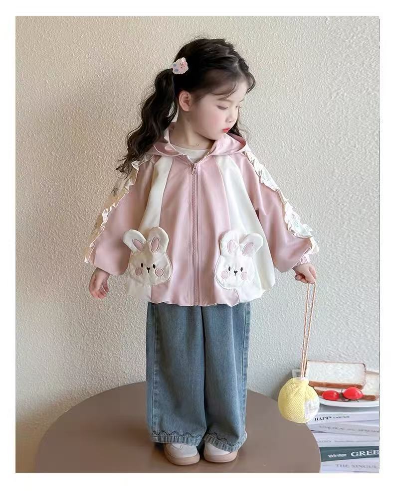 Chaqueta de dibujos animados rosa-sbt