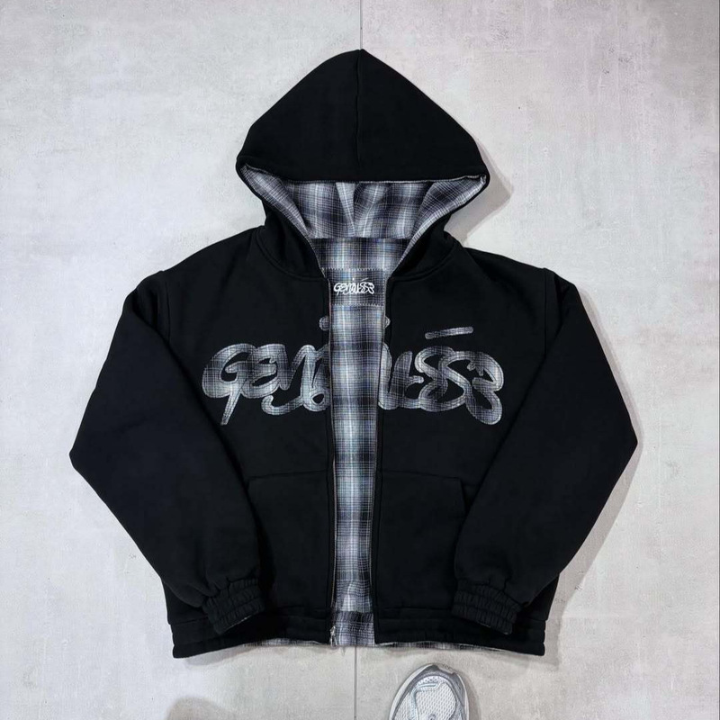 New Pattern Rhinestone Printed Top, Trendy Brand Same Style Cardigan Jacket, European and American Loose Zipper Hoodie, Unisex Sweatshirt New Pattern Rhinestone Printed Top, Trendy Brand Same Style Cardigan Jacket, European and American Loose Zipper Hoodie, Unisex Sweatshirt