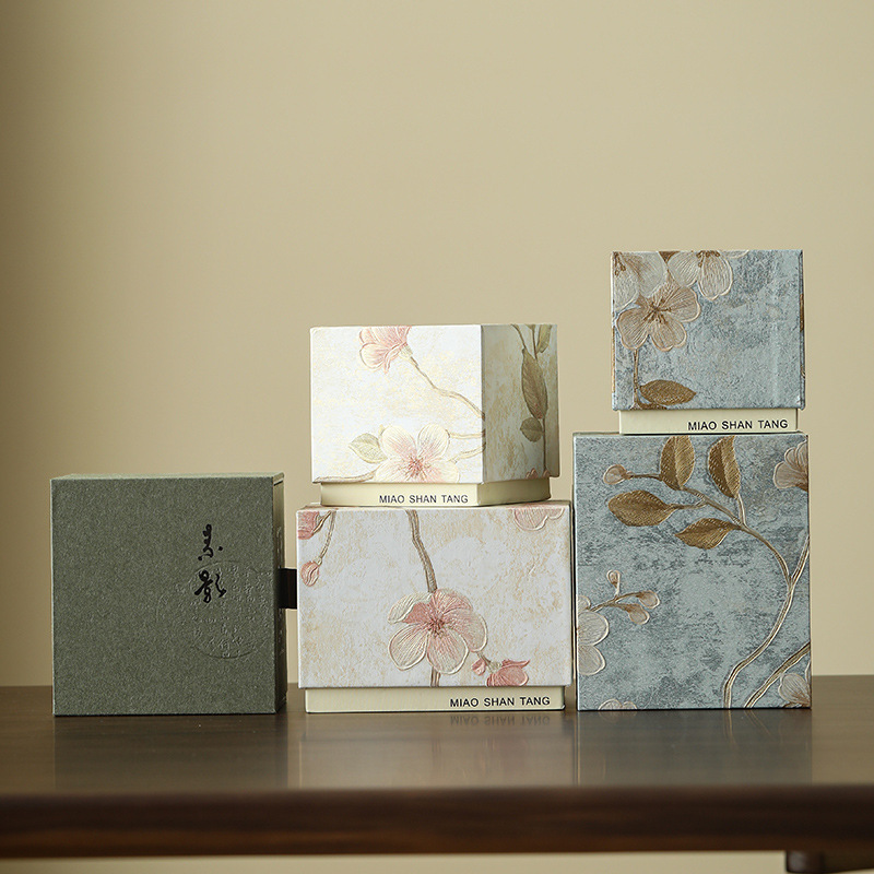 Teapot, Teacup, Tea Set, Empty Gift Box, High-End Embossed Light Luxury Single Box, Small Fresh Ladies Gift Gift Packaging Box