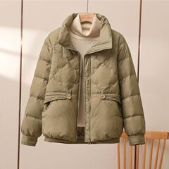 短款羽绒棉服女2025年新款时尚立领棉衣百塔保暖冬装显瘦外套棉袄