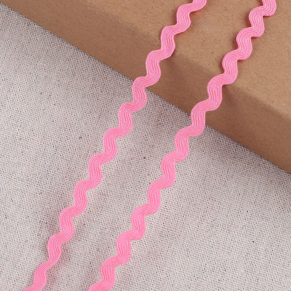 Cinta de polipropileno en S de 5mm, embalaje de regalo, cinta ondulada de color para el hogar, cinta de borde curvo al por mayor