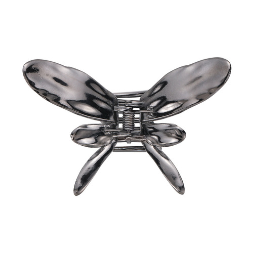 Sweet and cool girl metal butterfly small clip semi-tied hair plate hair clip female shark clip back head clip headwear