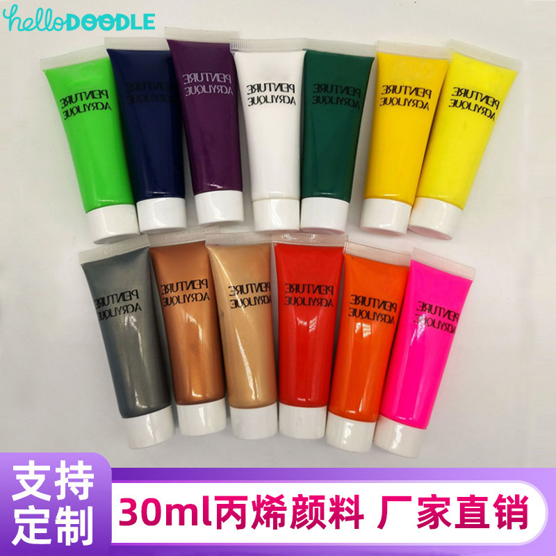 Acrylic Texture Paint for Art, Nail Art, Hand-Painted Flowers, Wall Painting Wholesale 30ml Hand-Painted Creativity