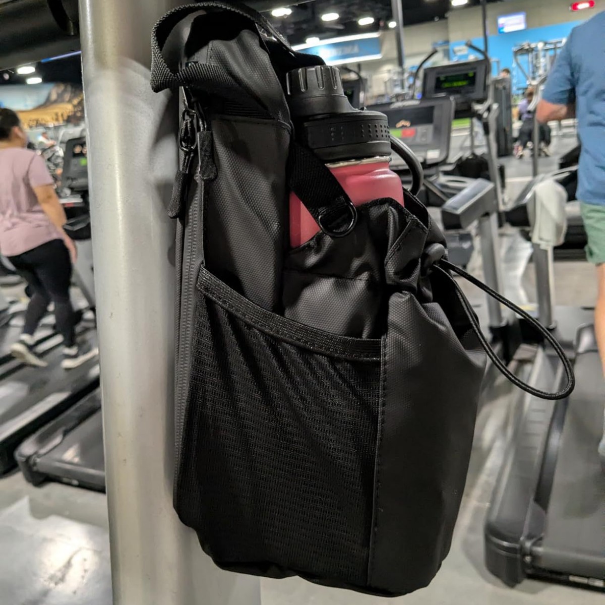 Transfronterizos de fitness bolsa de hervidor de agua de absorción magnética gimnasio deportivo bolsa inclinada almacenar bolso portátil impermeable resistente al desgaste