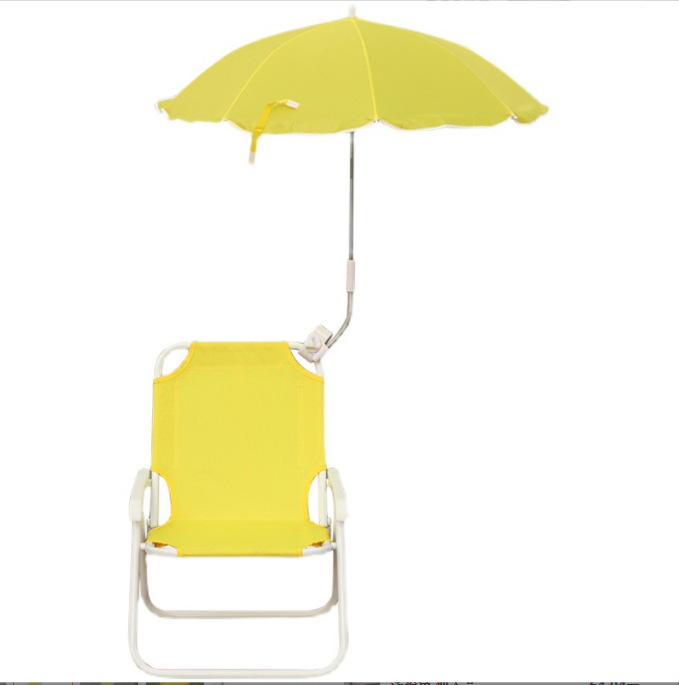 Nuevos productos para adultos silla de playa paraguas azul blanco rayas abrazadera paraguas silla de camping respaldo sombrillas paraguas de playa
