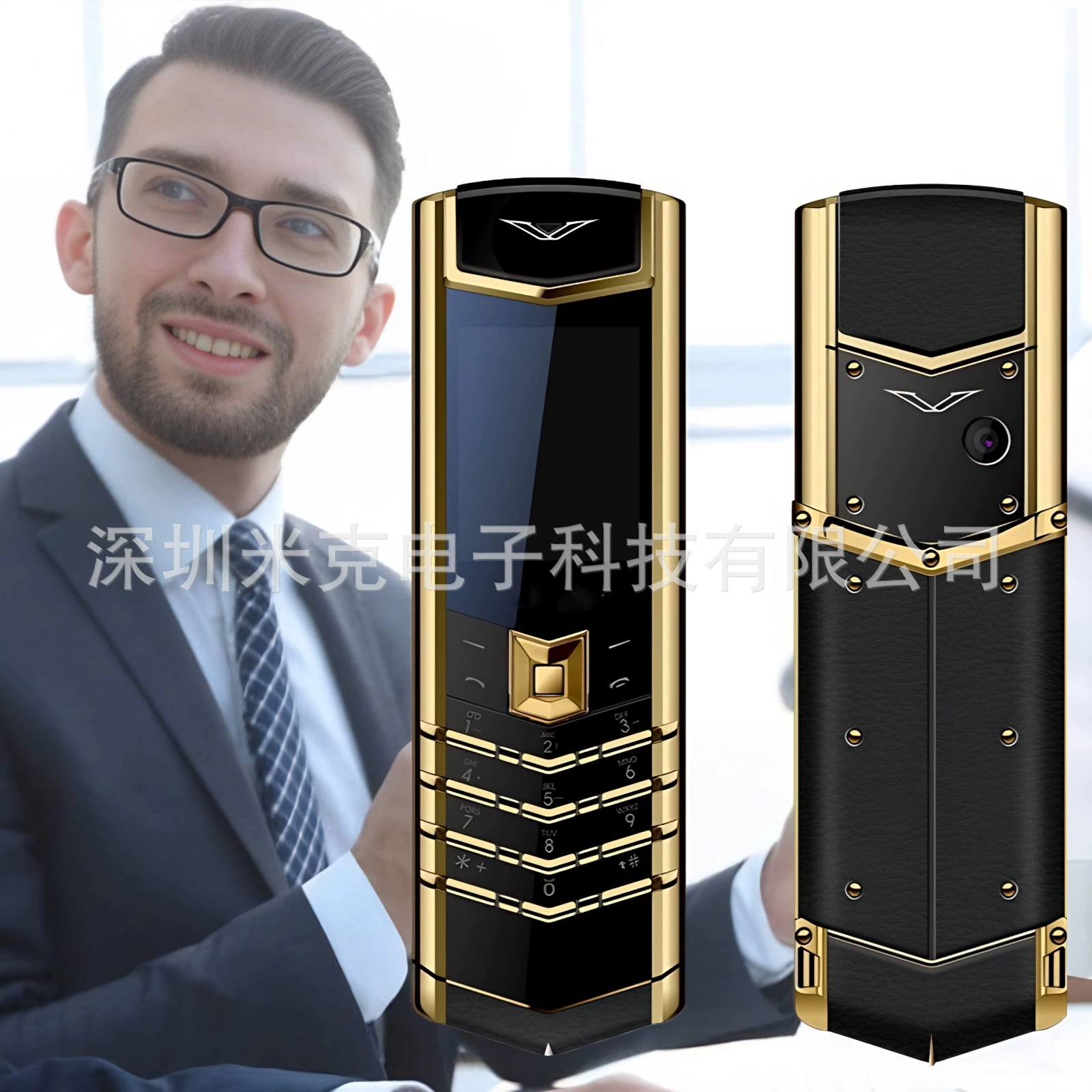 Мобильный телефон (Vertu Weitu V10) роскошный телефон для пожилых, кожаный дизайн, двухрегиональные цвета