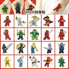 5x5cm Phantom Ninja Sticker 20 Pcs Cartoon Sticker Water Transfer Temporary Tattoo Birthday Party