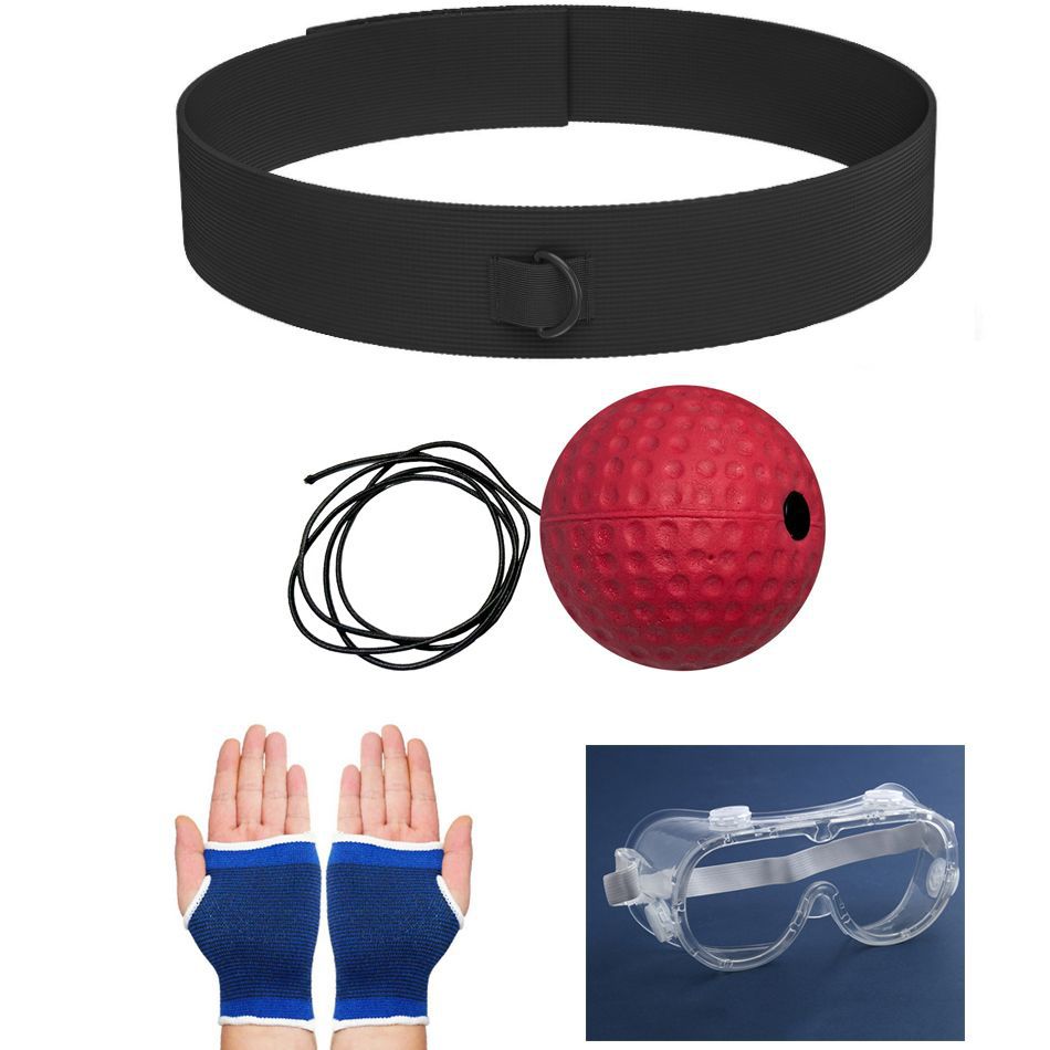 Boxeo de reacción montado en la cabeza bolas de entretenimiento de descompresión para niños bolas de velocidad mágica entrenador de boxeo de ojos para adultos