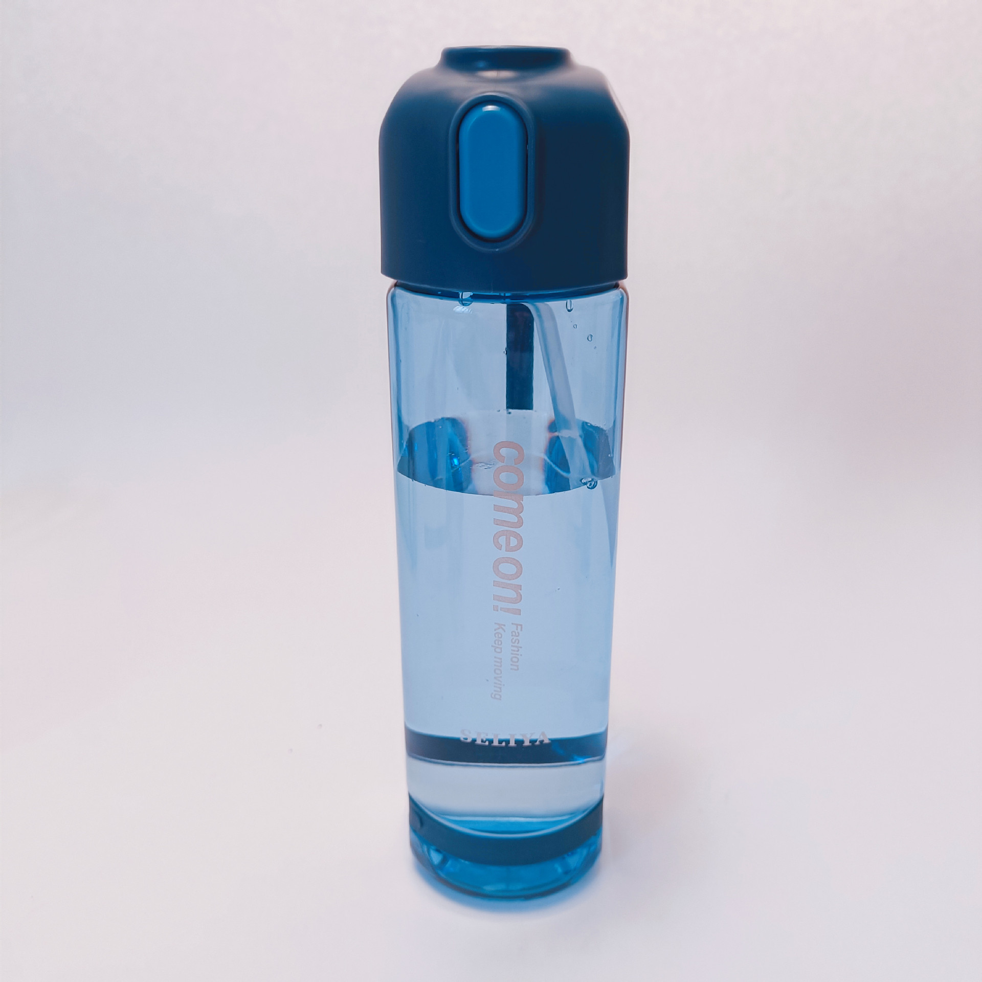 Nuevo estilo coreano transparente tapa elástica taza de paja grande tamaño pequeño estudiante beber taza cuadrada moda espacio taza pareja uno