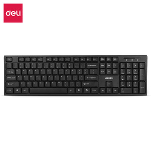 Deli stationery 2168 computer keyboard office home USB keyboard high key cap wired keyboard wholesale
