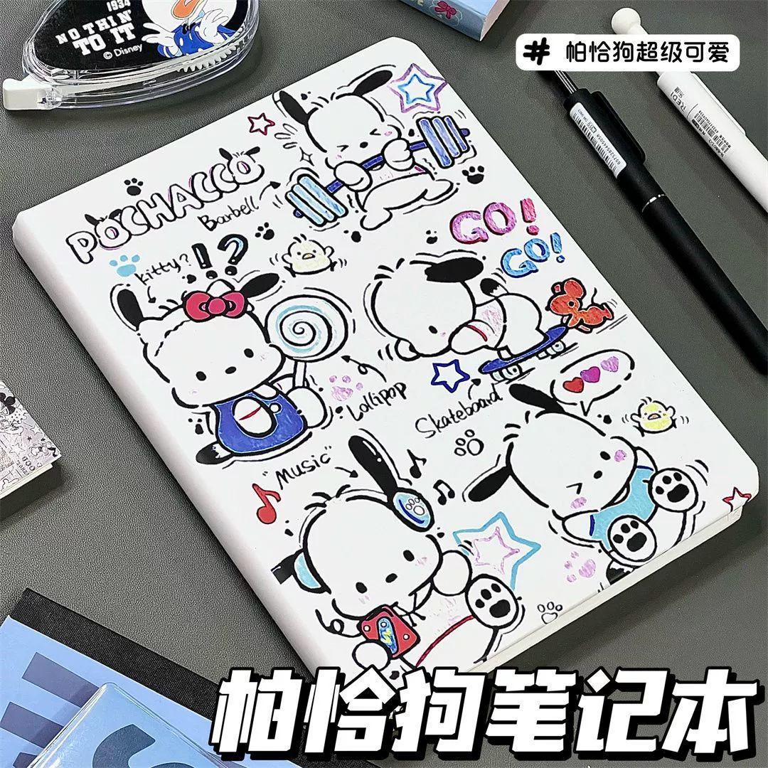 Notebook (Sanrio) Pochacco A5 hardcover, super‑thick student horizontal notepad