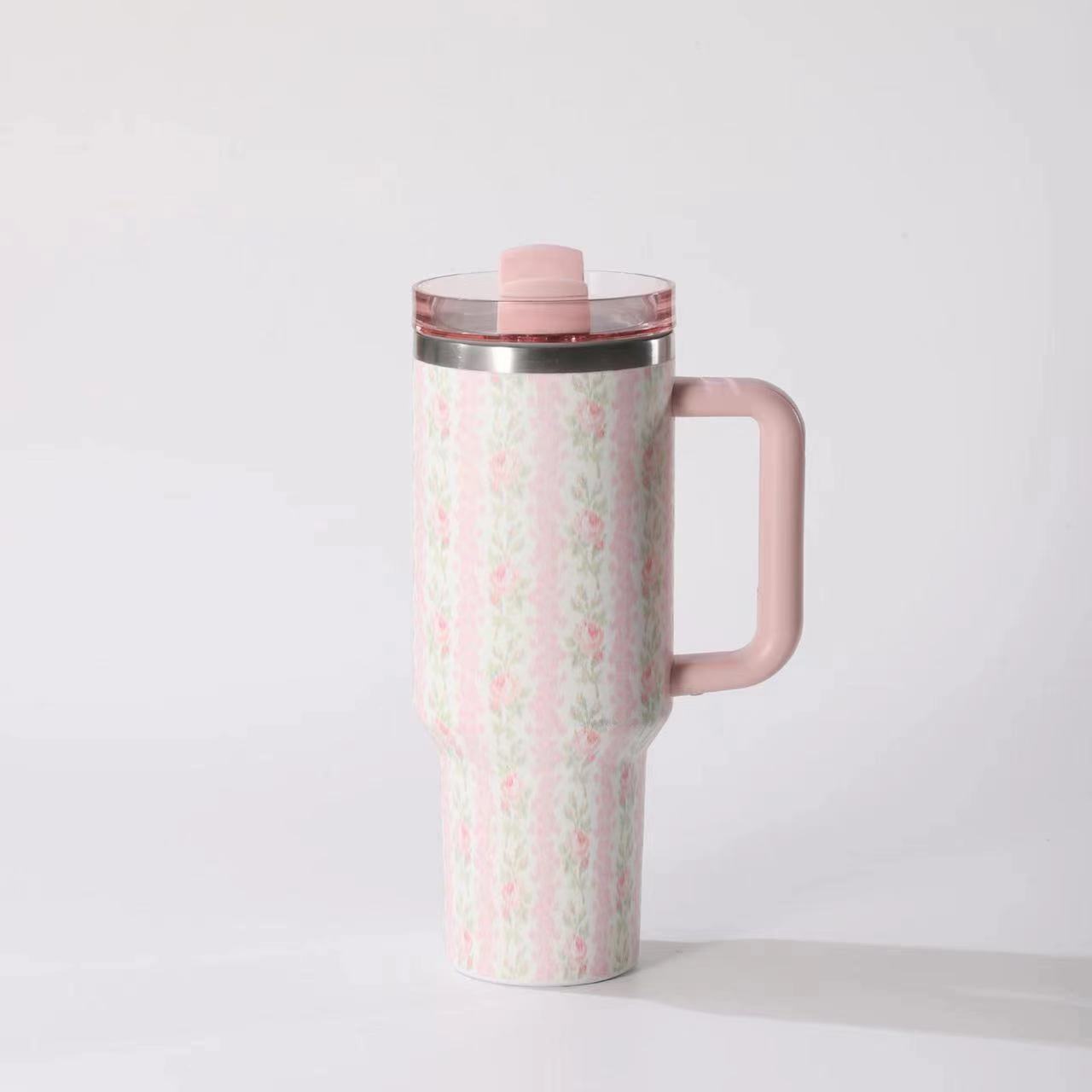 925g Weight Thermos Cup Kitchen and drinking utensils 1 Piece Quantity Daily Occasion 201 Stainless Steel, 304 Stainless Steel Material Flower Pattern Casual Style Casual Flower 201 Stainless Steel 304 Stainless Steel Thermos Cup 1 Piece 2