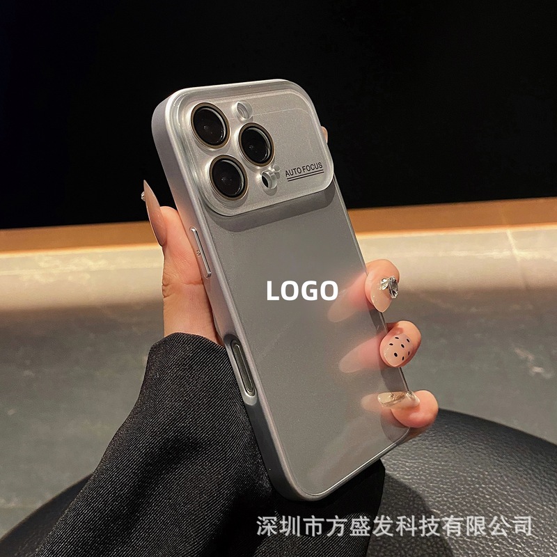 适用iPhone16promax秒变17手机壳大视窗光面玻璃冰感苹果15保护套|undefined