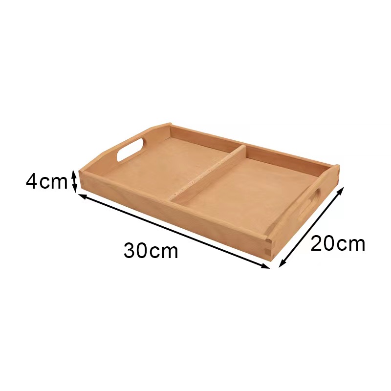 Bandeja de Té Kung Fu Rectangular A5L de Madera para Servicio de Té