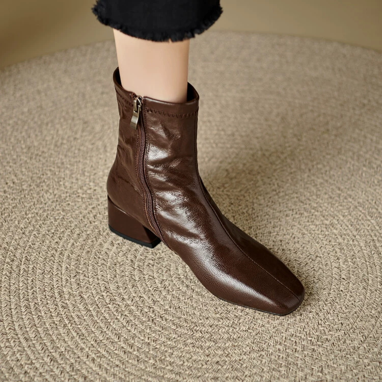 Маленькие сапоги из овчины женские 2024 новые сапоги для кошек и обнаженные сапоги