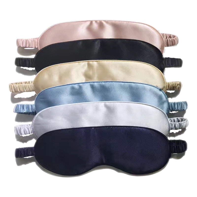 Maschera per dormire in seta, con elastico, morbida, per dormire di notte, in viaggio, per fare un pisolino_voghion.com