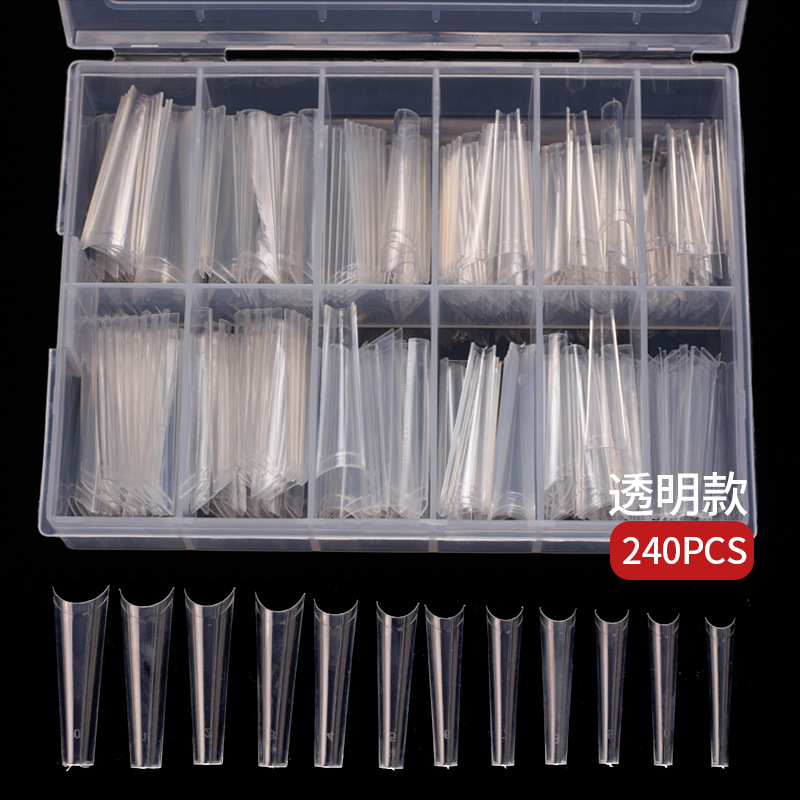 Suministro directo transfronterizo alargado Denim clavo cabeza plana francés falso clavo alargado pieza de clavo sin costura 240 piezas en caja en stock