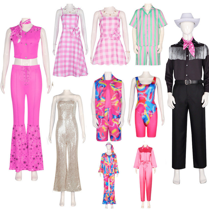 Popular Movie Barbie Cosplay Costume Barbie Dress Dance Costume Kenny Cosplay Halloween Performance Costume