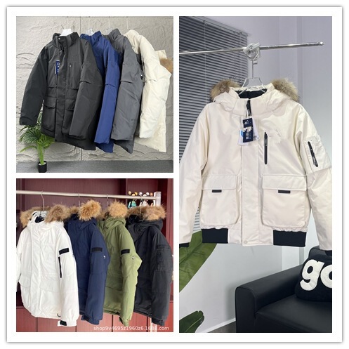 Putian High-End Version Ml13 First-Generation Large Logo Workwear Second-Generation Mid-Length down Jacket with Fur Collar Third-Generation Short Parka Coat Putian High-End Version Ml13 First-Generation Large Logo Workwear Second-Generation Mid-Length down Jacket with Fur Collar Third-Generation Short Parka Coat