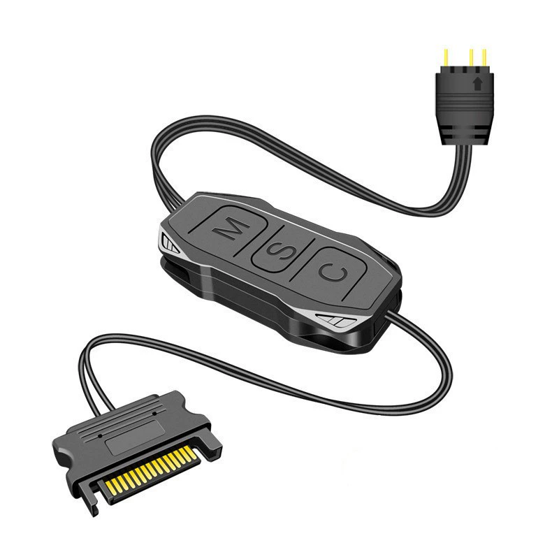 120 mm Prism wireless ARGB air fan (Prism), 5V 3‑pin controller, stackable magnetic design