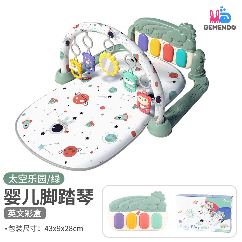 Juegos de pedal para bebés de venta transfronteriza 0 - 18 meses estantes de gimnasio de música para bebés de piano