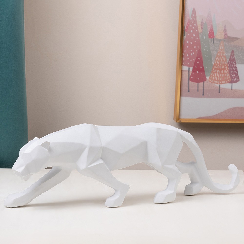 흰색 기하학 표범