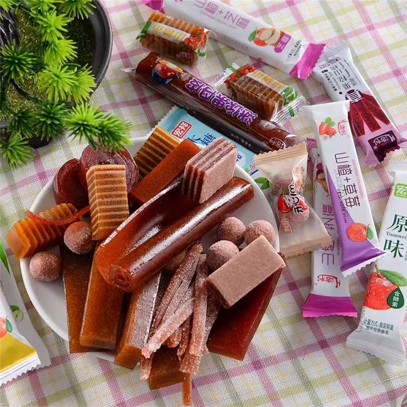 【20多种混合】3斤山楂卷果丹皮山楂组合蜜饯零食山楂球汉堡片糕