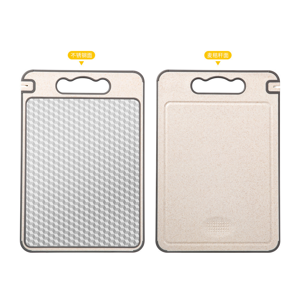 Suministro directo de fábrica nueva cocina de doble cara grado alimenticio patrón de diamante tabla de cortar tabla de cortar de superficie de acero inoxidable tabla de cortar patrón de nieve
