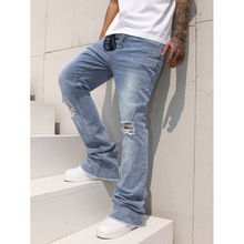 K 73367 Yellow mud ripped jeans ����ɫ�ƶ�ţ�п�羳����