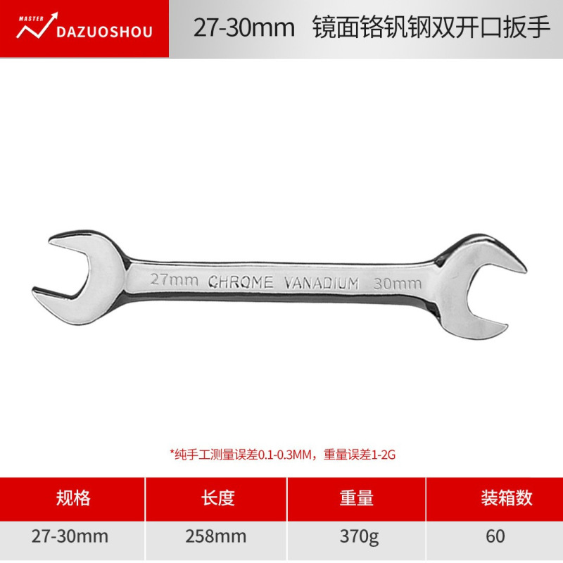 CRV オープンエンドレンチ 高硬度航空用レンチ 6-32mm 鏡面仕上げ両頭レンチ レンチツール|undefined