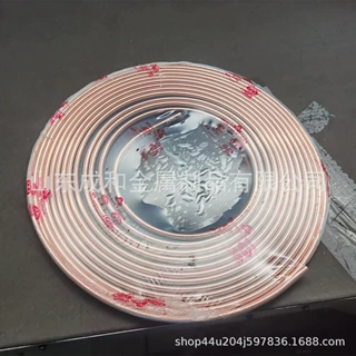厂家生产tp2紫铜蚊香盘管空调铜管纯铜管可定制刻字喷码印字LOGO