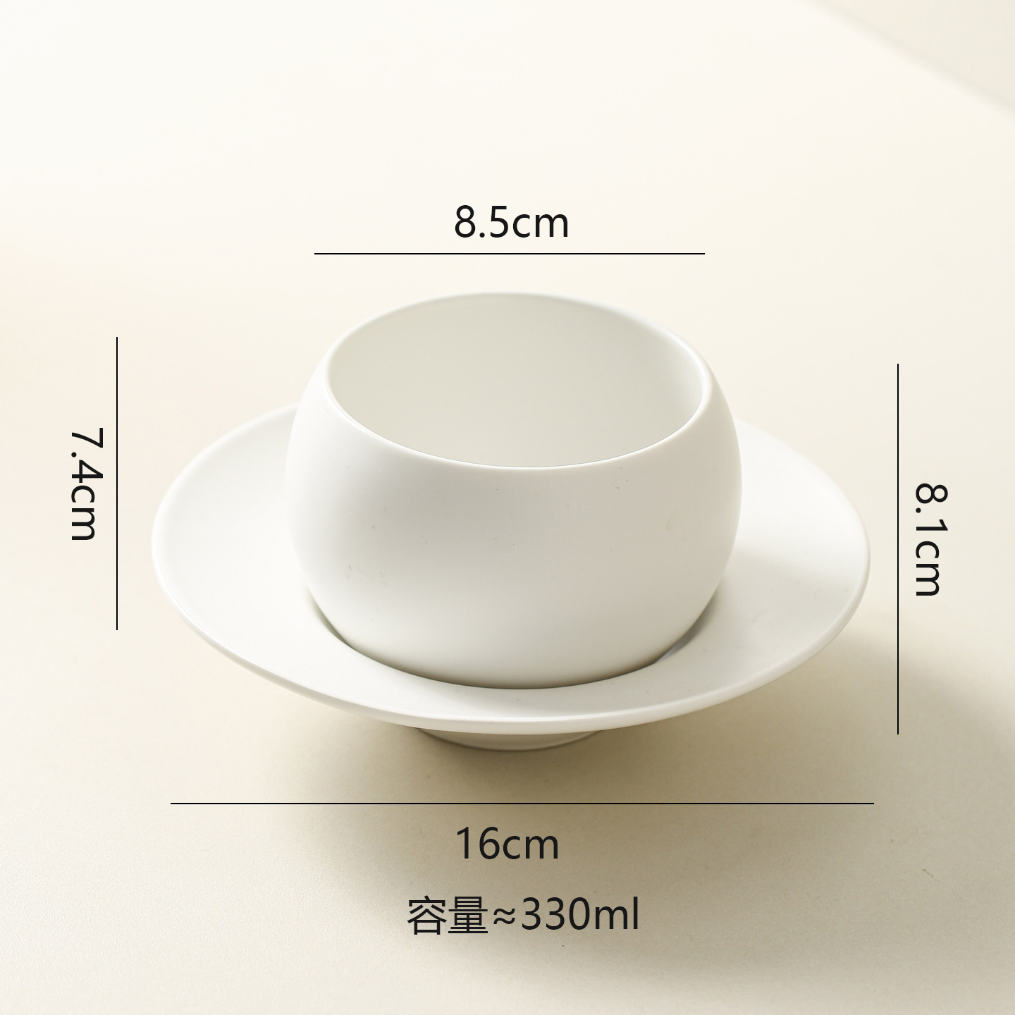 Taza de huevo + plato
