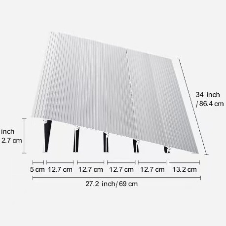 ZAE2240---铝门槛坡道, 铝80CM坡道, 坡道梯, 搬运坡道, 铝工具箱
