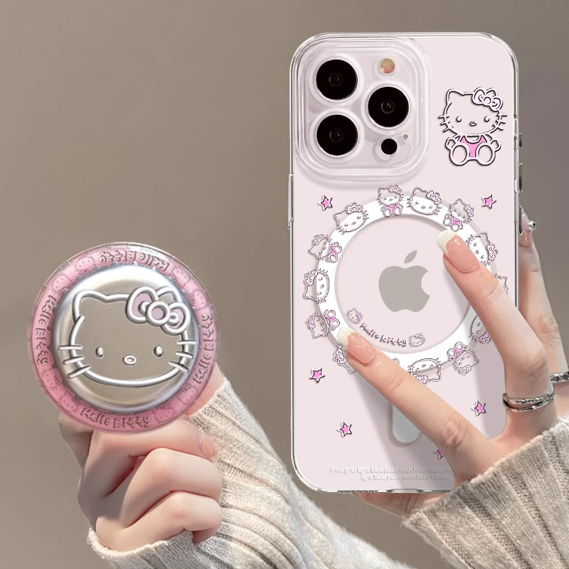 苹果iPhone17promax手机壳kitty支架17pro磁吸透明air高级17软壳|undefined