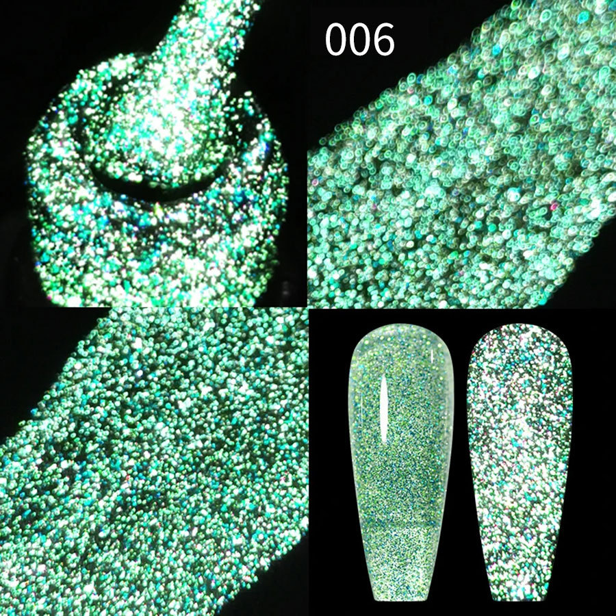 Gel UV con Brillo de Diamante Multicolor, Secado, Capa de sellado, Refuerzo para Salón de Uñas image 13