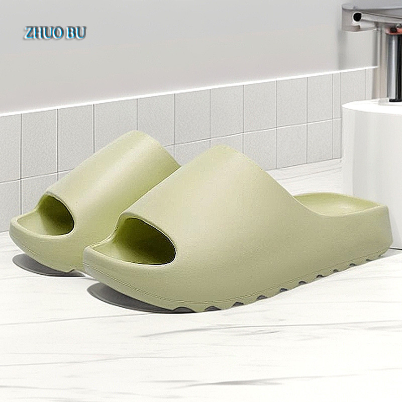 Cross-Border Slide Coconut Slippers Women's Summer Fashion Outer Wear Thick-Soled Sandals Home Bathroom Bathing Eva Slippers