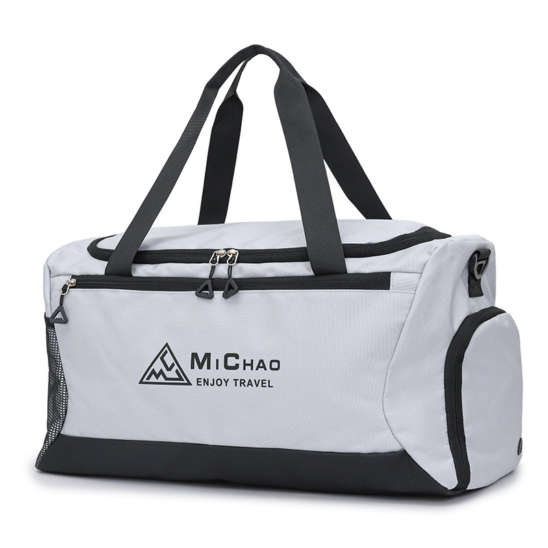 Bolsa de fitness deportiva de moda de separación seca y húmeda para parejas, bolsa de viaje portátil de gran capacidad con almacén de zapatos para salir a jugar