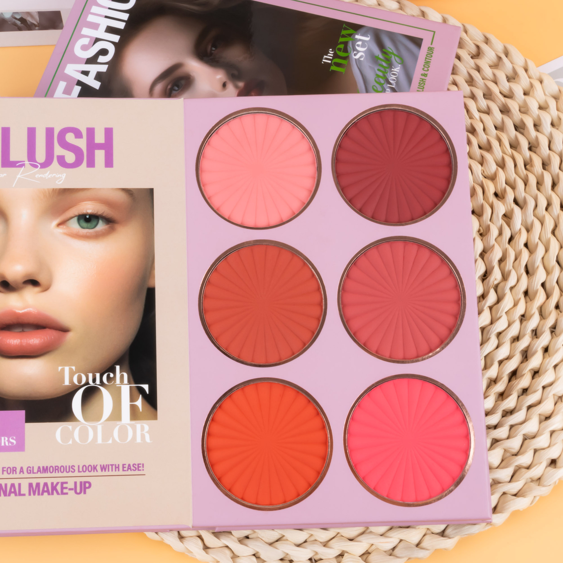 Cross-border bestseller: 67-color makeup palette, five-layer flip book eyeshadow palette, matte pearlescent blush, contour and highlight in one piece undefined
