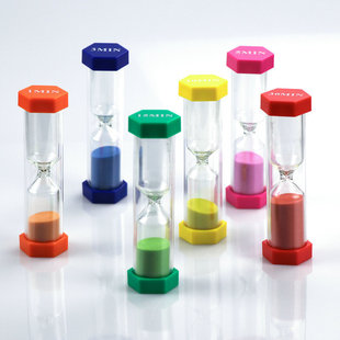 3-Minute Mini Small Hexagonal Colorful Hourglass Birthday Gift Decorative Ornaments Quicksand Bottle Creative Hourglass Timer