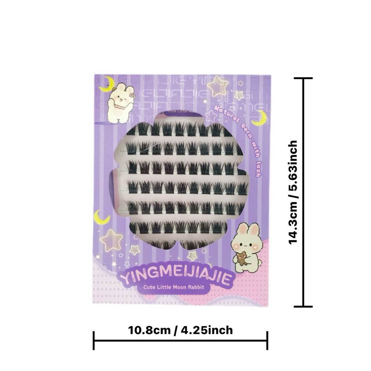 Transfronterizos falsas pestañas caja de regalo empaquetado ocho filas YF26 pestañas animadas naturales adecuadas para el juego de roles sin pegamento falsas pestañas