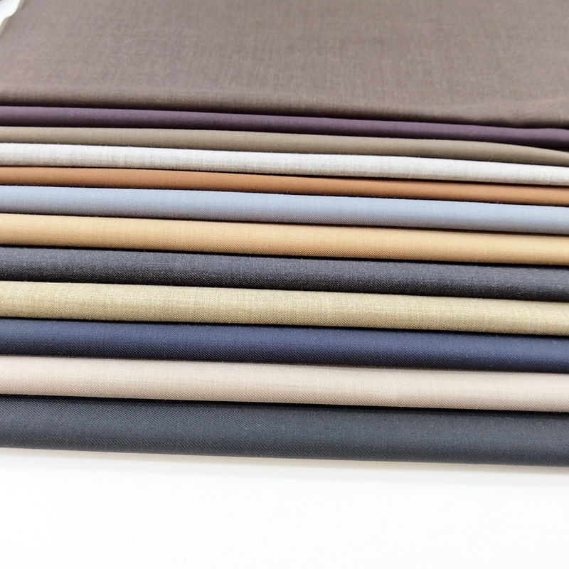 New Machine-Washable Fine-Spun Mercerized Wool Blend Fabric 50W Thin Fabric for Suits, in Stock, Direct from the Manufacturer