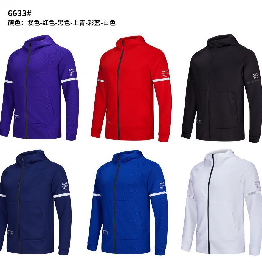 25 años de moda deportiva casual chaqueta con sombrera de invierno y otoño ropa de ejercicios de fútbol baloncesto bádminton alta elástica transpirable