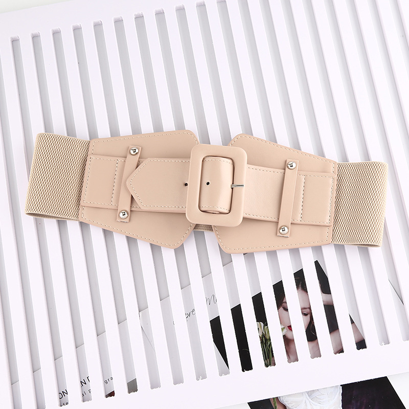 Fashion Solid Color Pu Leather Plastic Women's Corset Belts 1 Piece display picture 5