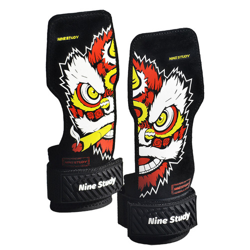 Chinese style and national trend deadlift assist belt, men's and women's fitness gloves, wrist guards, pull-ups, weightlifting auxiliary grip belt