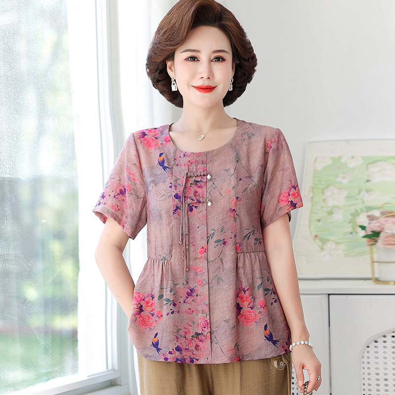 C6984 510K ÁO THUN NỮ SUZTDI BIG SIZE NGOẠI CỠ NGẮN TAY MÙA HÈ TRUNG NIÊN PHONG CÁCH HÀN QUỐC THỜI TRANG NỮ G01 SẢN PHẨM MỚI