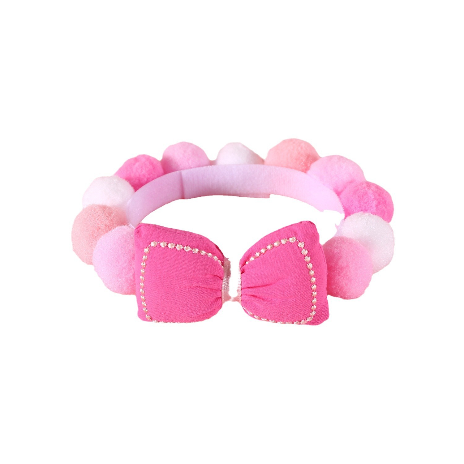 Nuevo colorido bola arco mascota collar macarón rosa pequeño perro gato collar accesorios princesa de cumpleaños