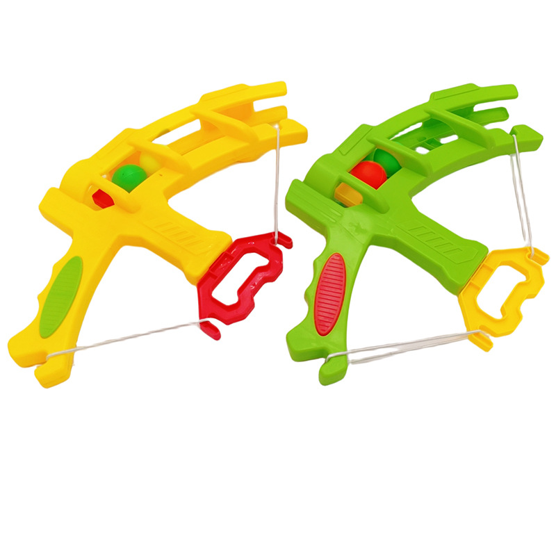 P2014   0102 pistola de arco, flecha y bola pistola de potencia de bala suave pistola de juguete manual de disparo continuo esponja infantil 2 yuanes dos yuanes image 5