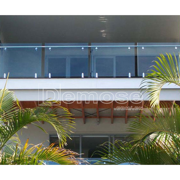 厂家直销 无框玻璃阳台栏阳台玻璃夹不锈钢夹防护栏 杠