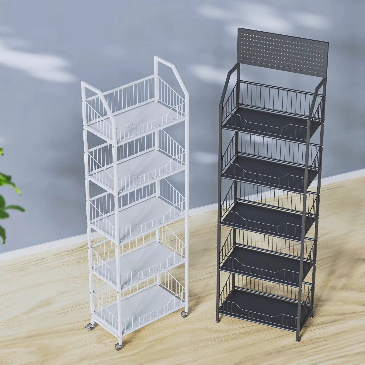 Многоярусная напольная стойка для демонстрации товаров, для снеков, напитков, супермаркетов, магазинов шаговой доступности, дома, мобильная стойка для хранения